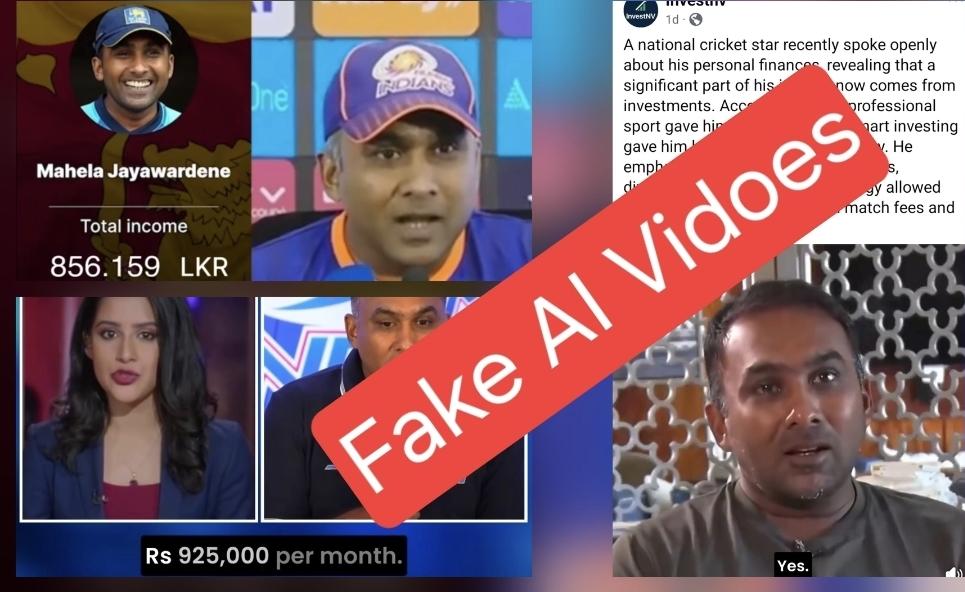 Do not believe these videos: Mahela Jayawardena warns of AI scam ads